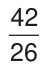 42 sobre 26