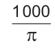 mil sobre pi